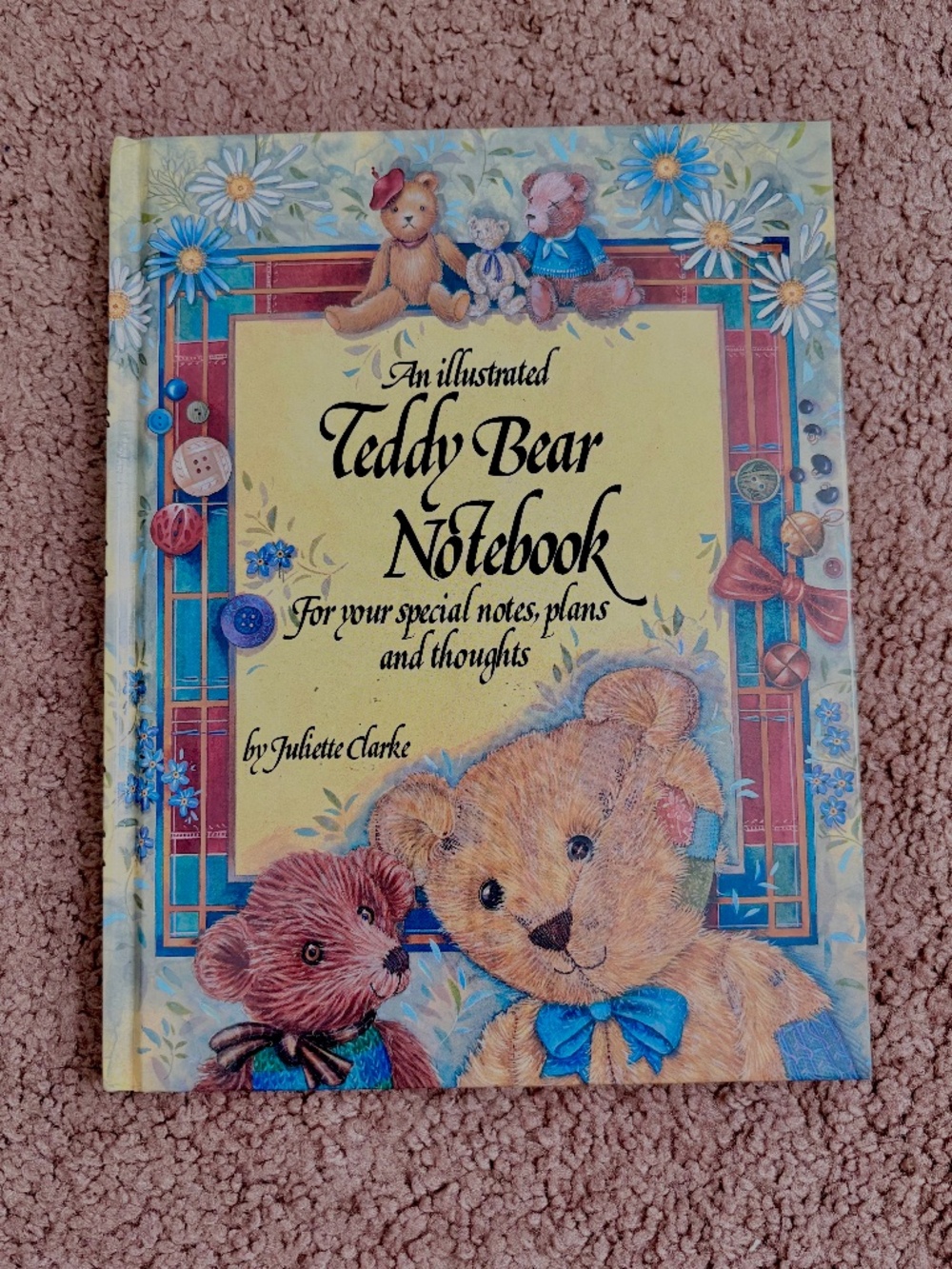 Illustrated Teddy Bear Notebook by Juliette Clarke Cottagecore Journal Brand New